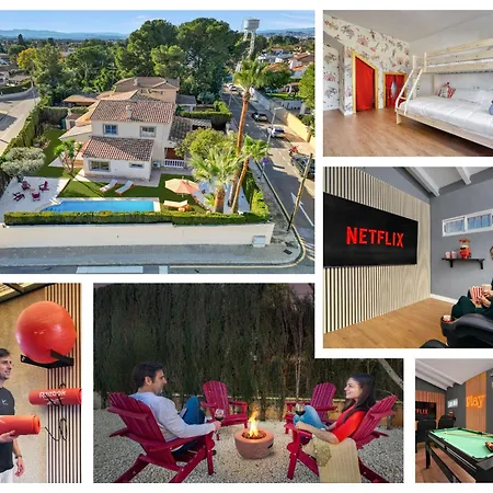 Villa Elia, Cinema, Gym, Kidsroom, Pool & Bbq La Eliana